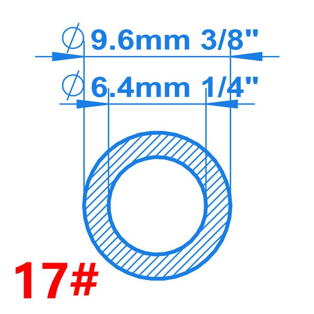 6.4mm ID x 9.6mm OD