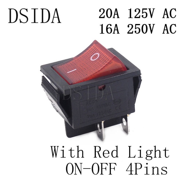 Red ON-OFF 4Pins
