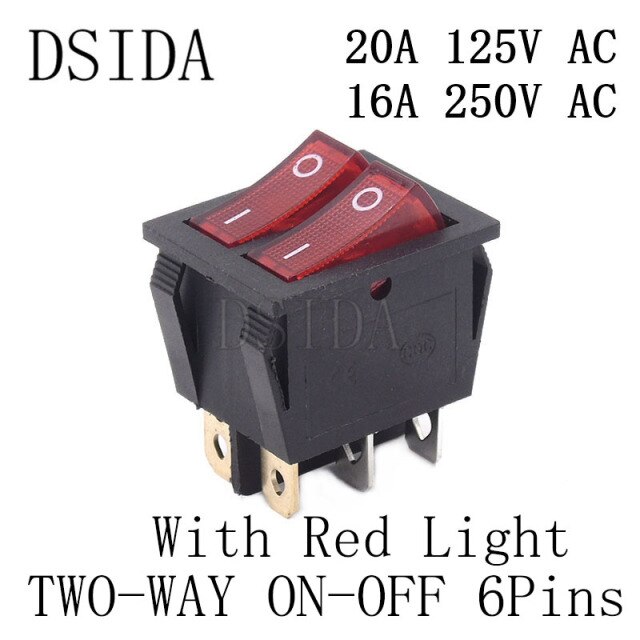 Red Two-Way 6Pins