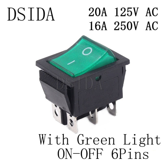 Green ON-OFF 6Pins