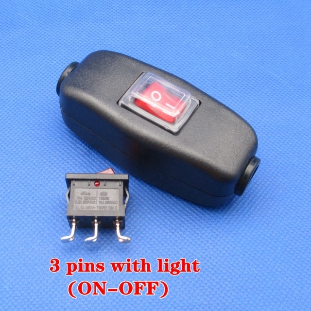 3 pins with light