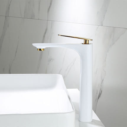 white and gold tall