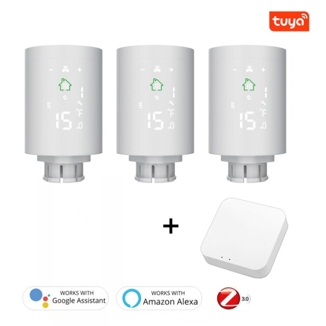 Tuya ZigBee 3.0 Intelligens radiátor Működtető termosztát Programozható ...