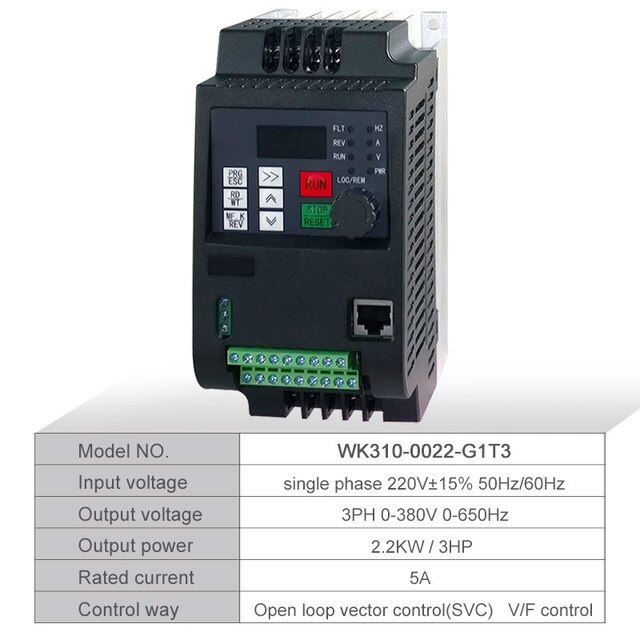 220V to 380V 2.2KW