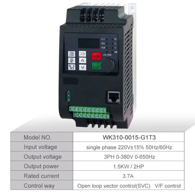 220V to 380V 1.5KW
