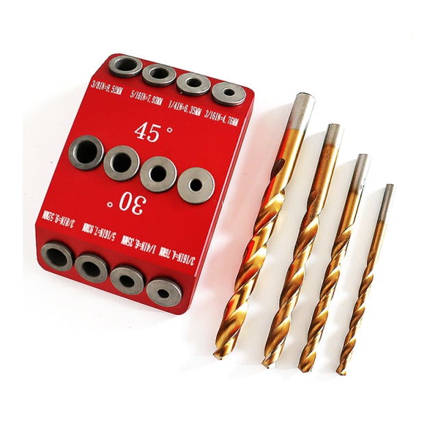 Red with drills