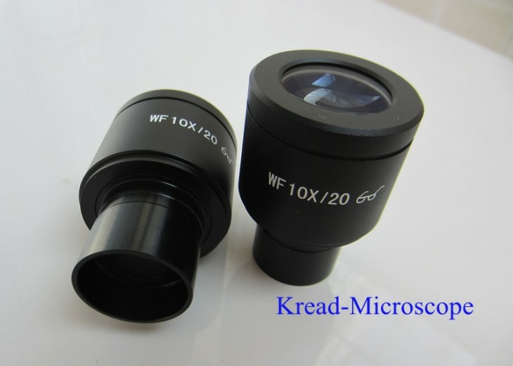 Wf10X / 20Mm Üveg Magas Eyepoint És Széles Látószögű Biológiai Mikroszkóp Szemlencse Laboratóriumi Hallgatói Oktatási Bio-Mikroszkóp Lencse 23.2Mm