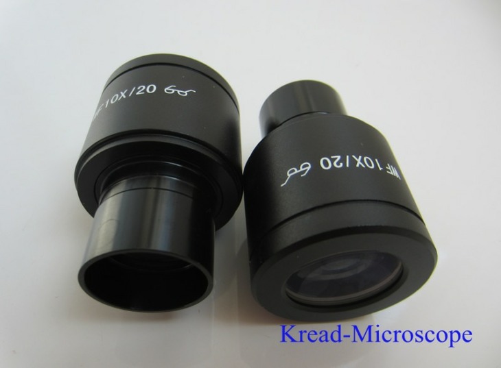 Wf10X / 20Mm Üveg Magas Eyepoint És Széles Látószögű Biológiai Mikroszkóp Szemlencse Laboratóriumi Hallgatói Oktatási Bio-Mikroszkóp Lencse 23.2Mm