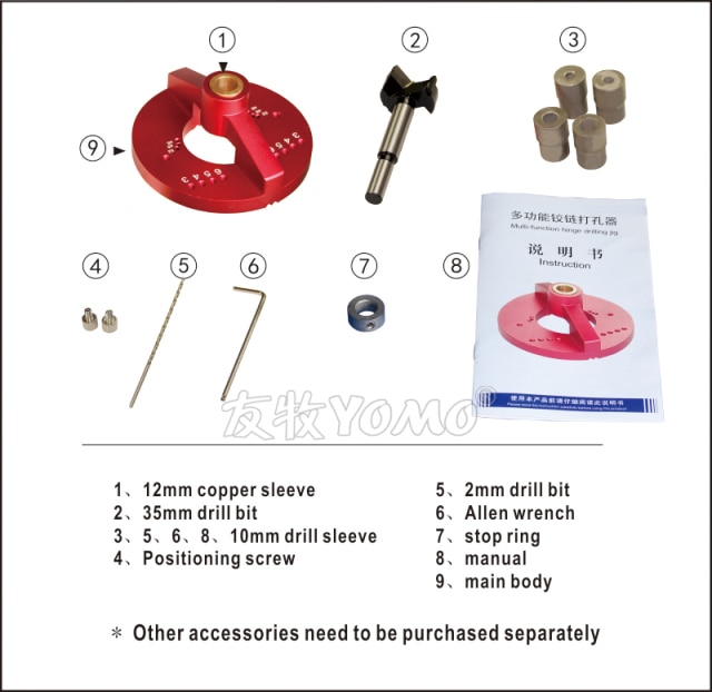 hinge drill set