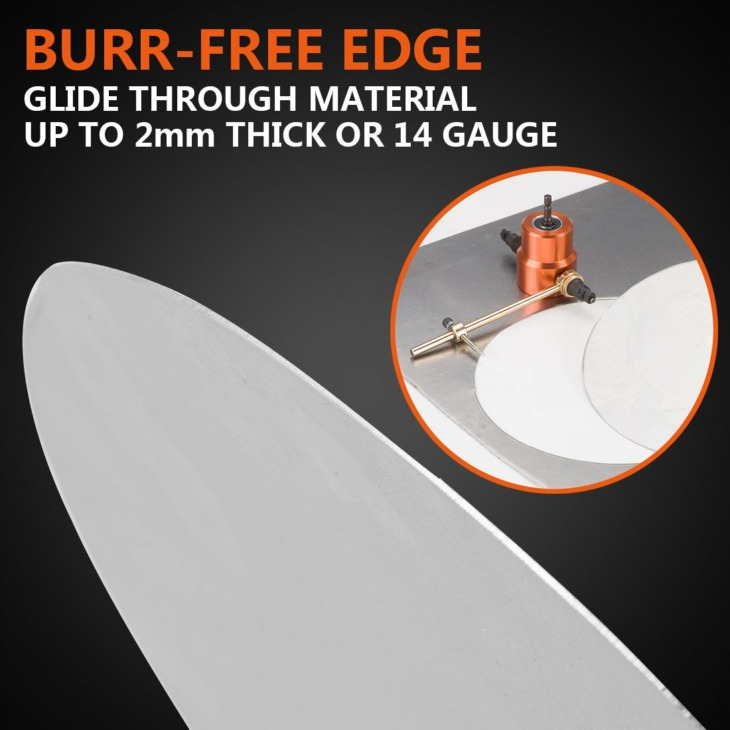 Double Head Sheet Metal Nibble Nibbler Fűrész 360 Fokban Állítható Fúró