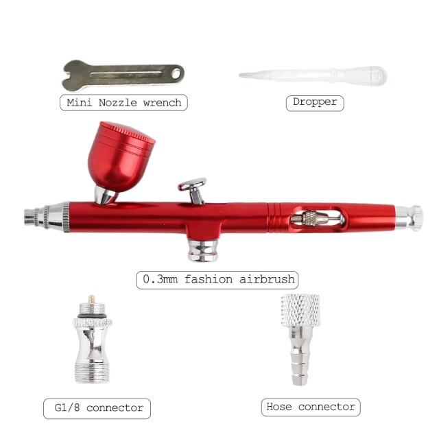 047 RED Airbrush