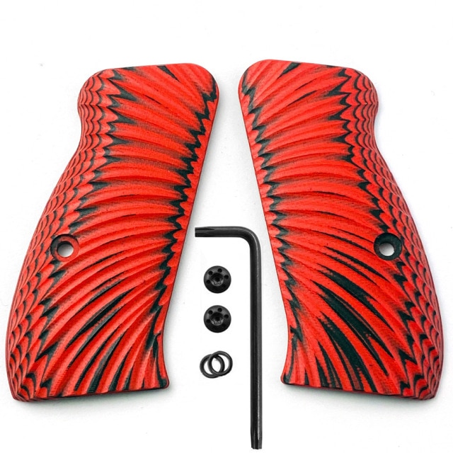 Red with screws
