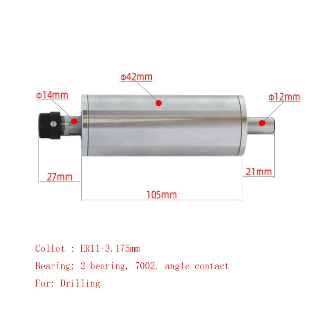 42mm spindle