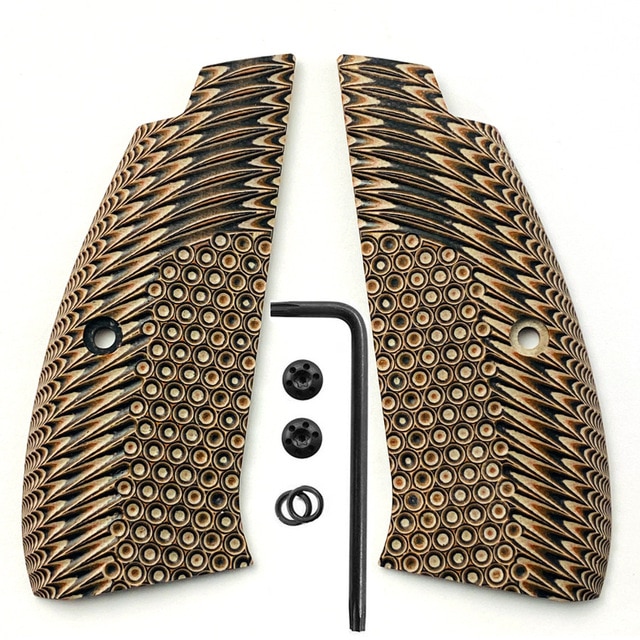 Brown with screws