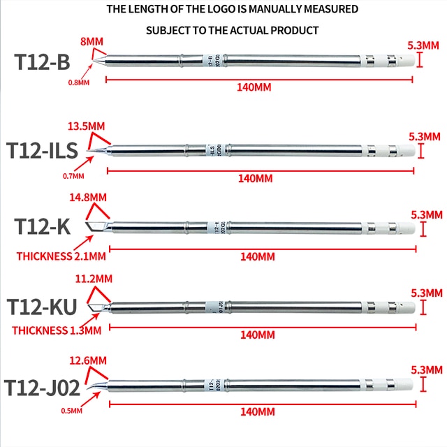 T12 soldering tips