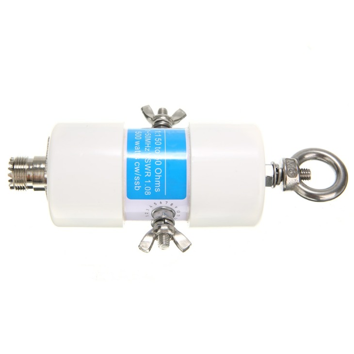 Balun De Tension Haute Fréquence 1:1 - 1.8-50 MHz, 500W - Connecteur SO-239, Étanche