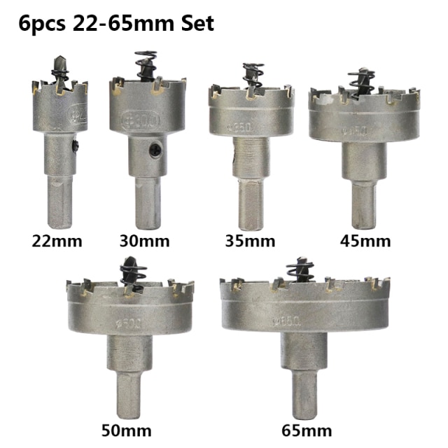 6pcs 22-65mm