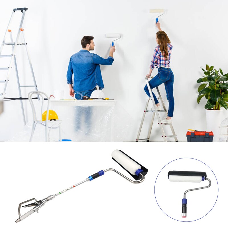 Hot Airless Paint Roller Kitárt Elektromos Roller Brushwith 30Cm Spray Kiterjesztés Finish Coats