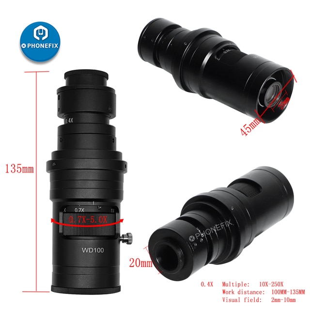 10X-250X