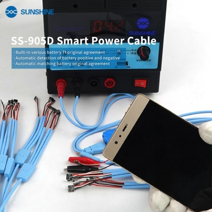 Ss-905D On / Off Service Dc Tápegység Aktuális Tesztkábel Iphone 5G - 11 Pro Max Samsung Huawei Phone Power