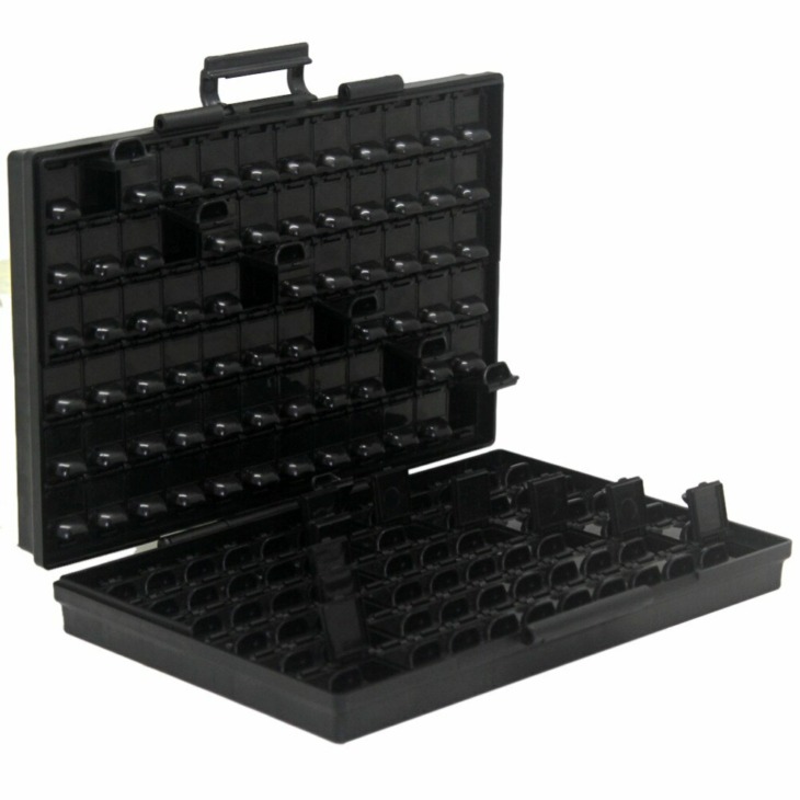 Aidetek 4-Pack BOXALL96AS Anti-Static ESD Safe Component Organizer Enclosures