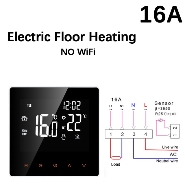 NO WiFi 16A Heating