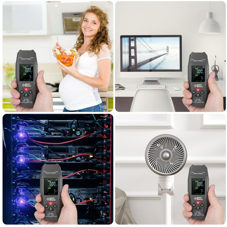 Smart Sensor St1393 Emf Mérő Elektromágneses Mező Emf Detektor Kézi Digitális Lcd