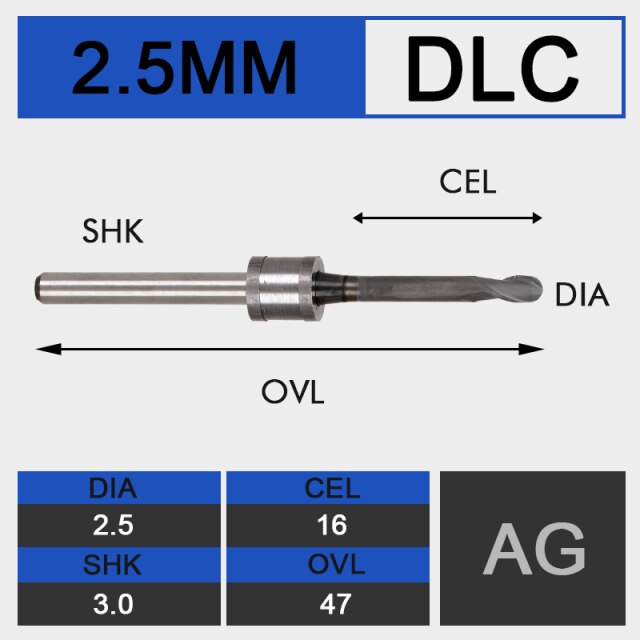 d2.5mm DLC