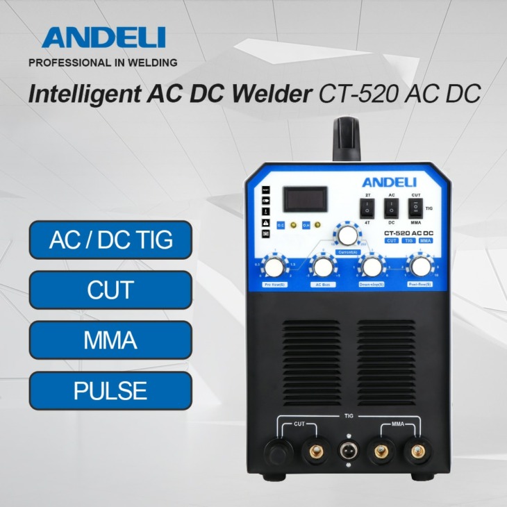 Andeli Ct-520 Acdc Multi-Function Ac / Dc Awi Hegesztő Awi Mma Arc Cut ...