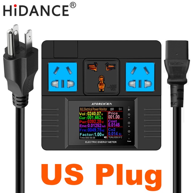 Hidance Eu Plug Ac220V Power Meter Digital Wattmester Energy Meter Watt ...