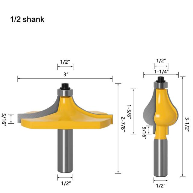 2pcs 12.7mm shank