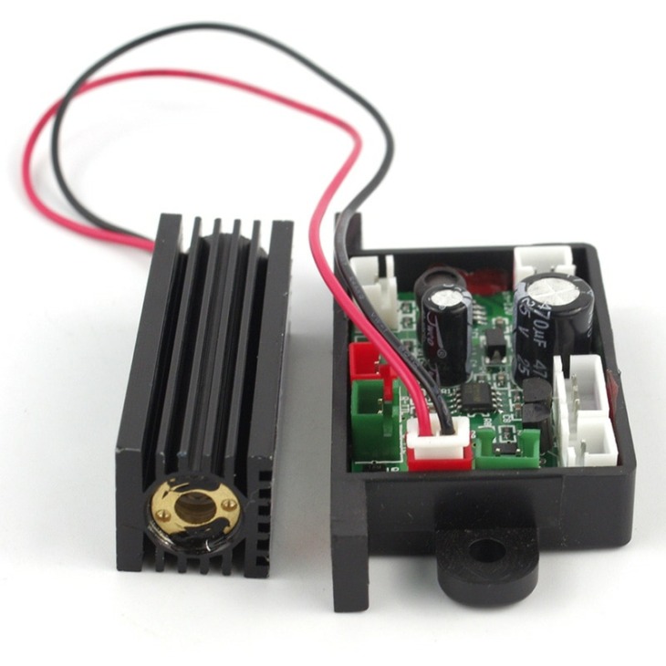 Module Laser Rouge 650 Nm 100/200 MW – Focusable, Alimentation 5V, Diamètre 16 Mm