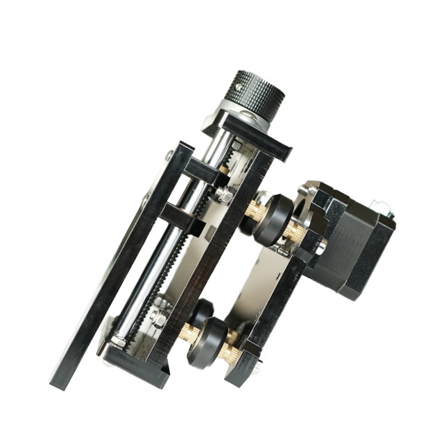 With stepper motor