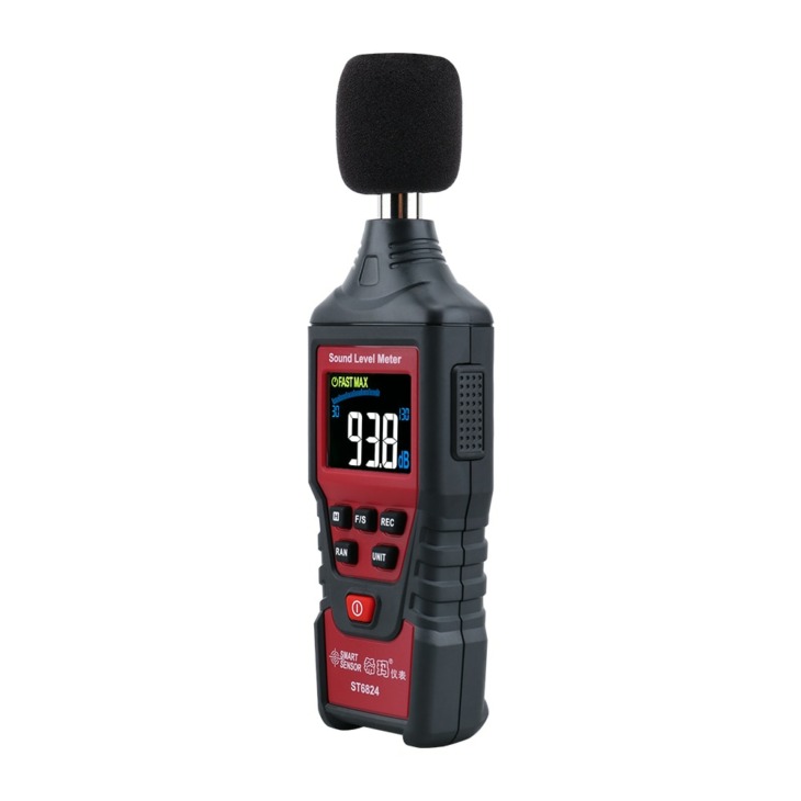 Digital Sound Level Meter Noise Decibel Detector Audio Tester Színes ...
