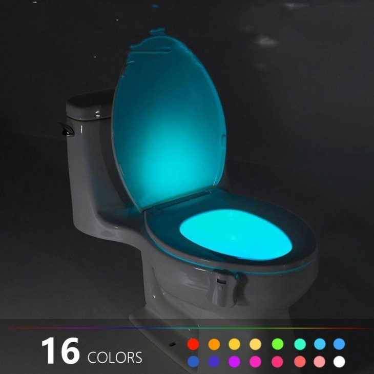 Body Érzékelési Automata Led Mozgásérzékelővel Éjszakai Lámpa Toilet Bowl Fürdőszoba Fény Vízálló Háttérvilágítás Wc Wc Fény