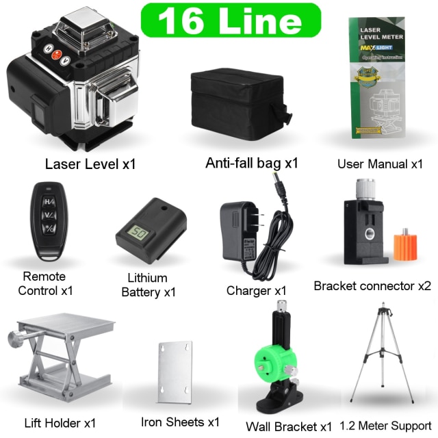 16 Line 1.2m tripod