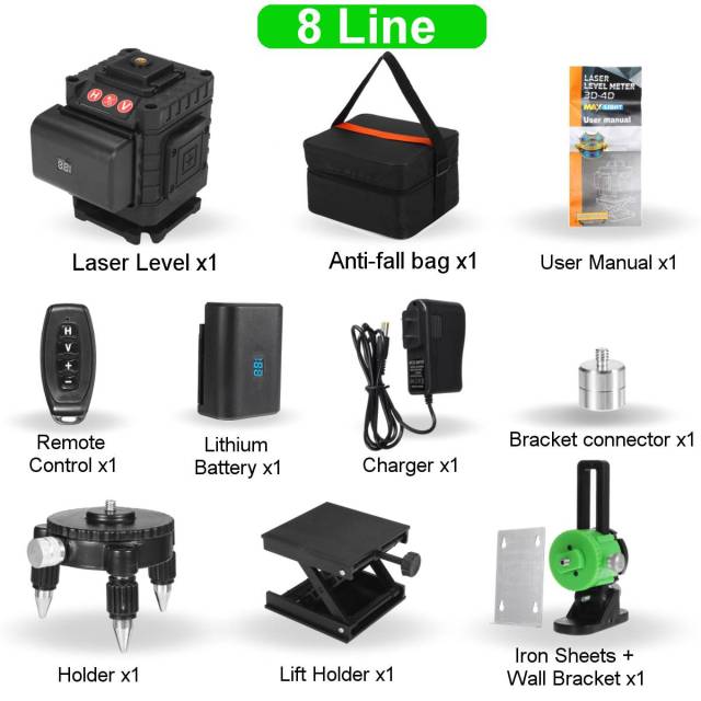 8 lines set