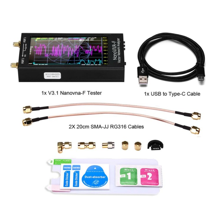 Nano Vna NanoVNA Analizzatore Di Rete Vettoriale - Per Antenne HF - Foto 9