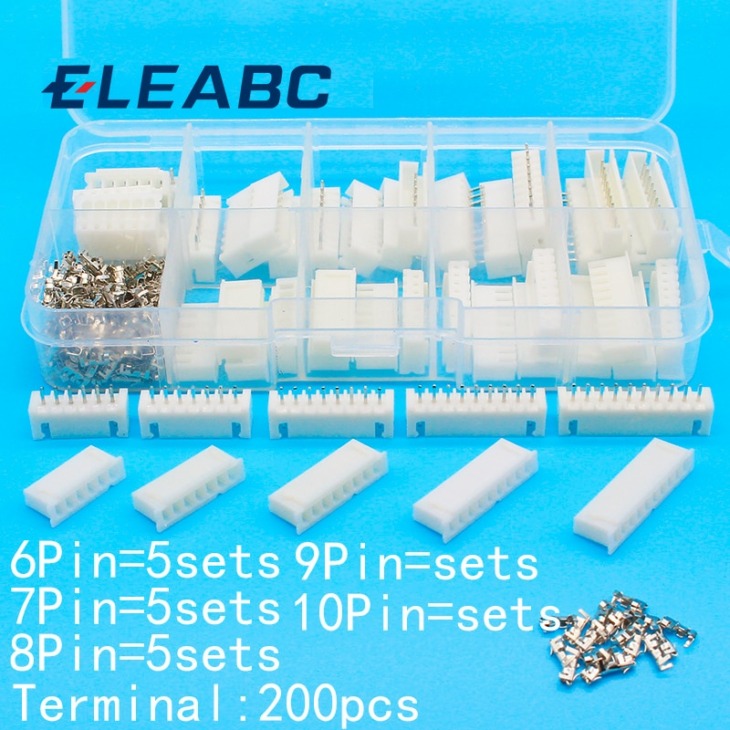 25-sets-Kit-in-box-6p-7p-8p-9p-10-pin-2-54mm-Pitch-Terminal-Housing