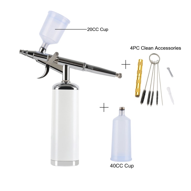 C White airbrush