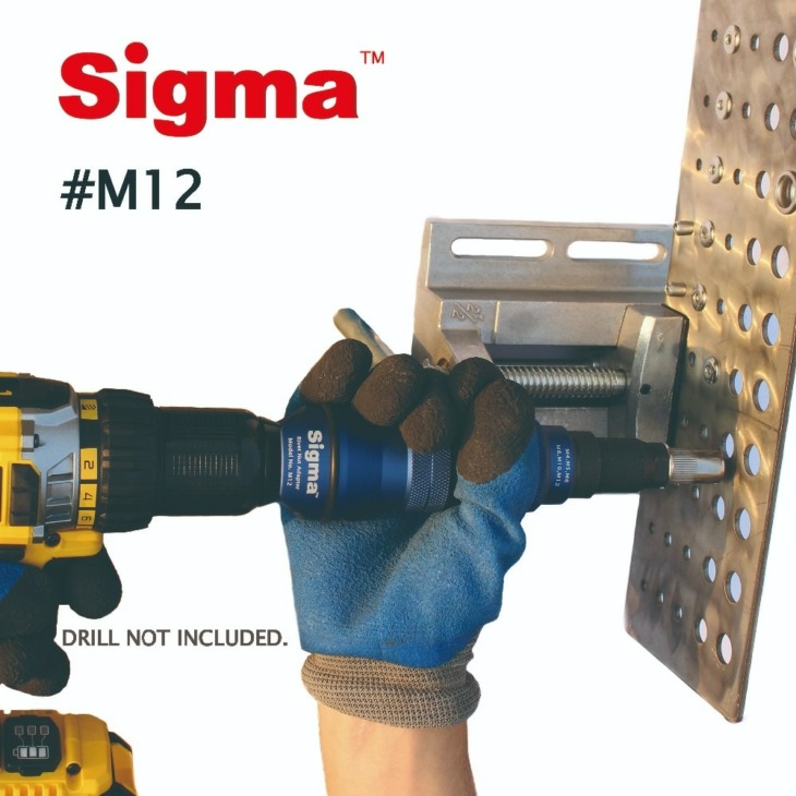 Sigma # M12 Heavy Duty Menetes Szegecs Anyacsavaros Adapter Vezeték ...