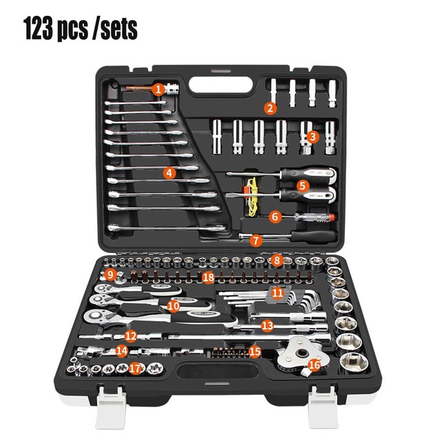 123 pcs sets