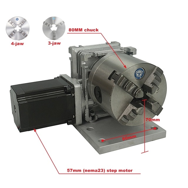 80mm 3jaw chuck