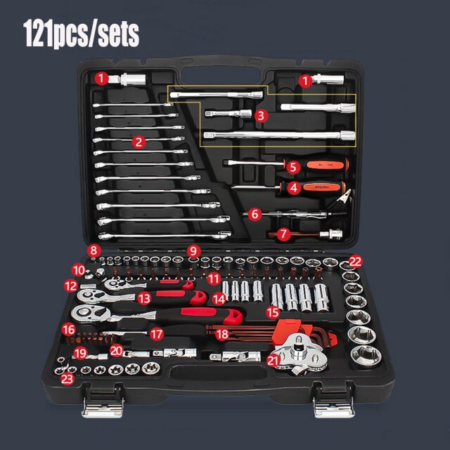 121 pcs sets