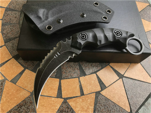 Black K scabbard G10