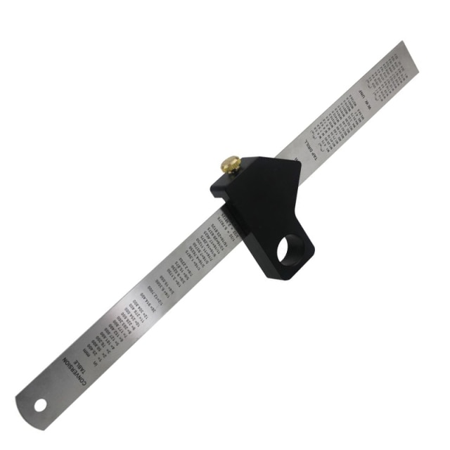 black with ruler