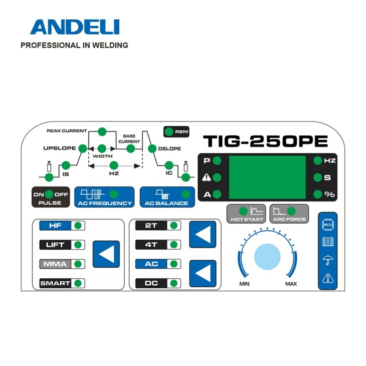 Andeli Tig Pe V Ac Dc Awi Hegeszt G P Mma Lift Tig Hf Tig