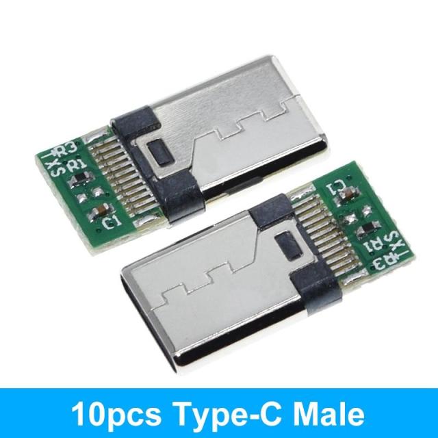 10pcs Type-C Male