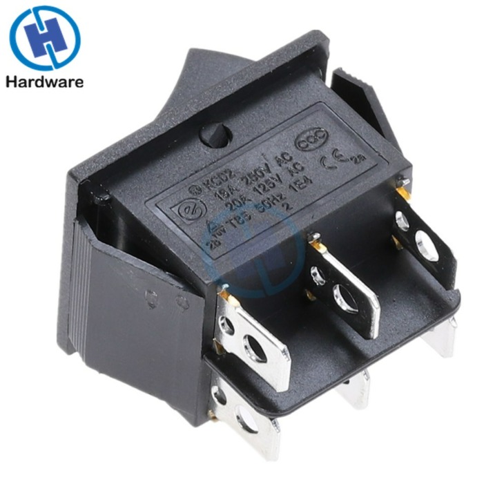 thumbnail image 2 of CHILY 6023 ON-OFF-ON 3-Position Toggle Switch – 6 Pins, 16A 125/250VAC, T125 Rating 2 of 5