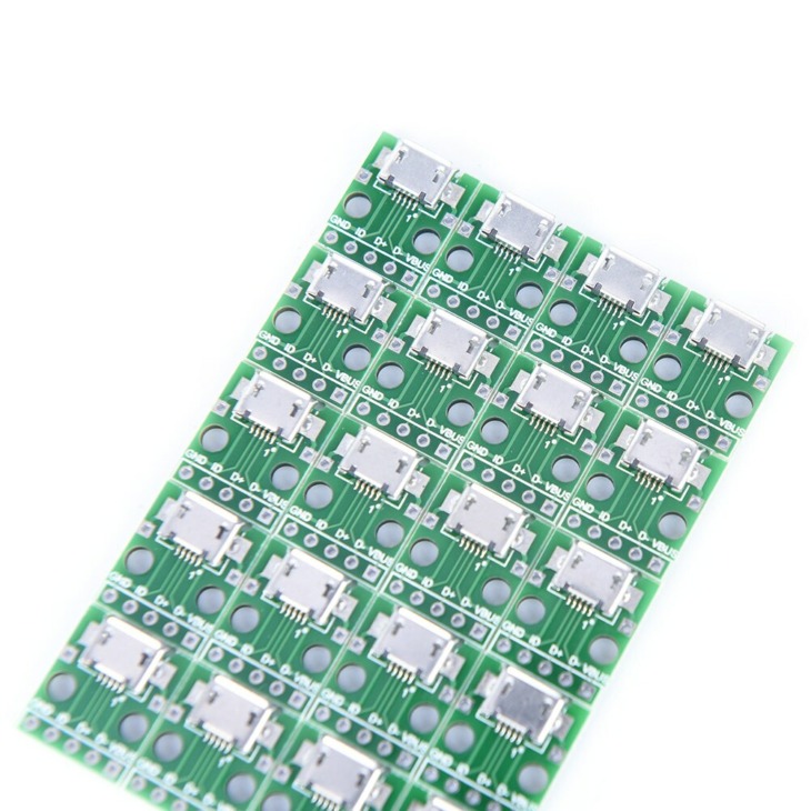 20Pcs Mini Micro Usb Dip 2,54Mm Adapter Csatlakozó Modul Tábla Panel ...